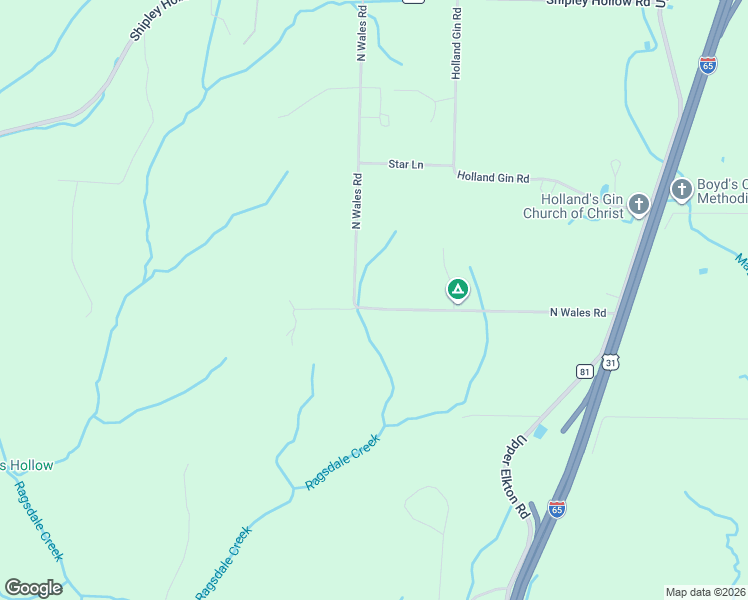map of restaurants, bars, coffee shops, grocery stores, and more near 27540 North Wales Road in Elkmont