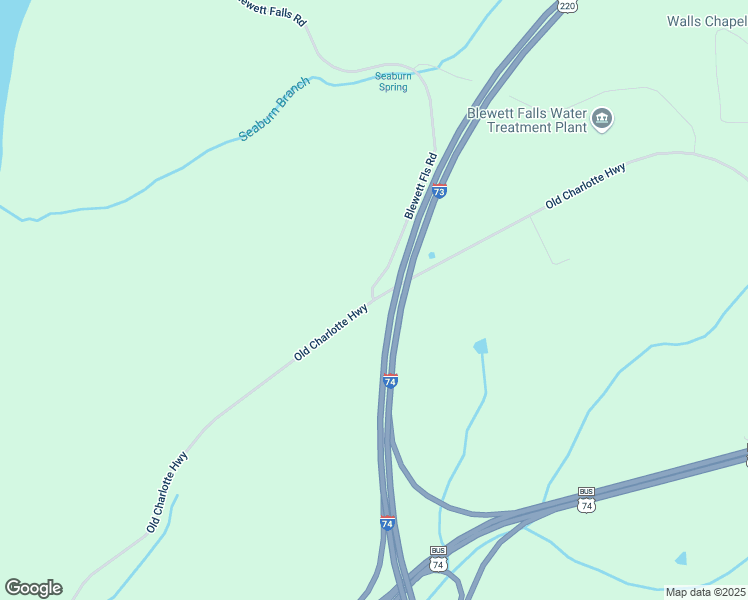 map of restaurants, bars, coffee shops, grocery stores, and more near 600 Old Charlotte Highway in Rockingham