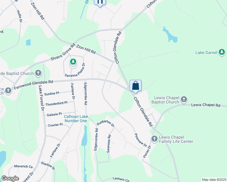 map of restaurants, bars, coffee shops, grocery stores, and more near 2155 Fernwood Glendale Road in Spartanburg