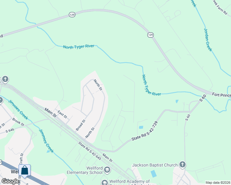 map of restaurants, bars, coffee shops, grocery stores, and more near 908 Penfold Pointe in Wellford