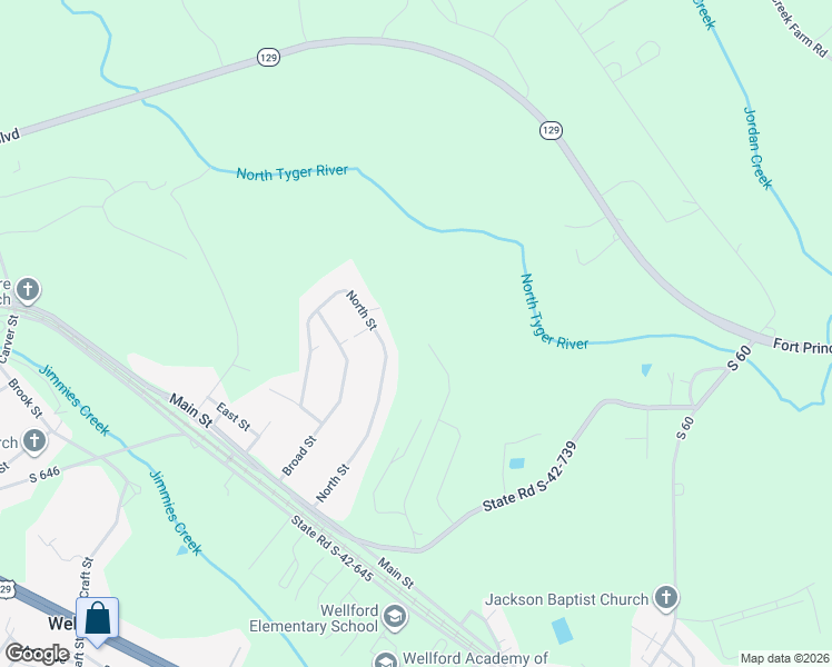 map of restaurants, bars, coffee shops, grocery stores, and more near 908 Penfold Pointe in Wellford