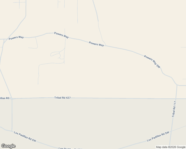 map of restaurants, bars, coffee shops, grocery stores, and more near Los Padillas Road in Albuquerque