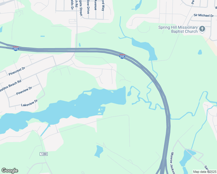 map of restaurants, bars, coffee shops, grocery stores, and more near Camp Tom Upchurch Road in Fayetteville