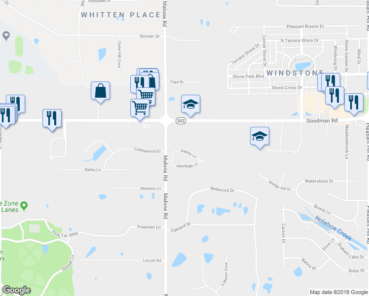 map of restaurants, bars, coffee shops, grocery stores, and more near 4080 Kayley Lane in Olive Branch