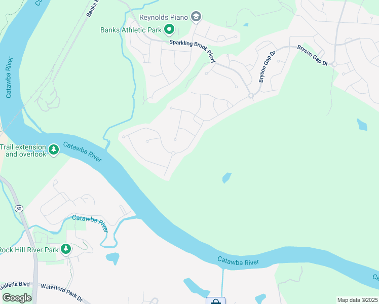 map of restaurants, bars, coffee shops, grocery stores, and more near 1861 Sapphire Meadow Drive in Fort Mill