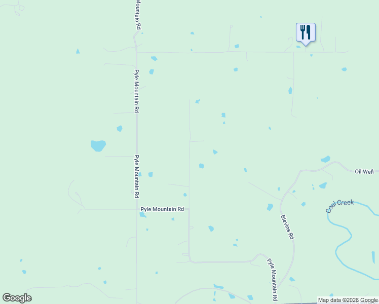 map of restaurants, bars, coffee shops, grocery stores, and more near Mayor Road in McAlester