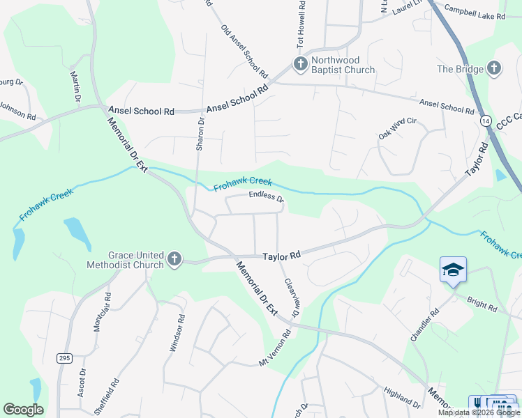 map of restaurants, bars, coffee shops, grocery stores, and more near 207 Endless Drive in Greer