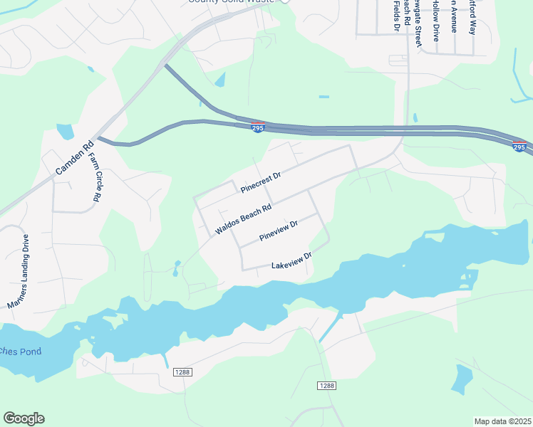 map of restaurants, bars, coffee shops, grocery stores, and more near 6519 Waldos Beach Road in Fayetteville