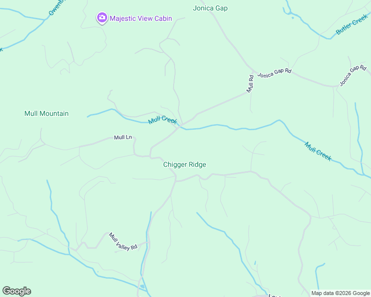 map of restaurants, bars, coffee shops, grocery stores, and more near 5850 Mull Road in Morganton