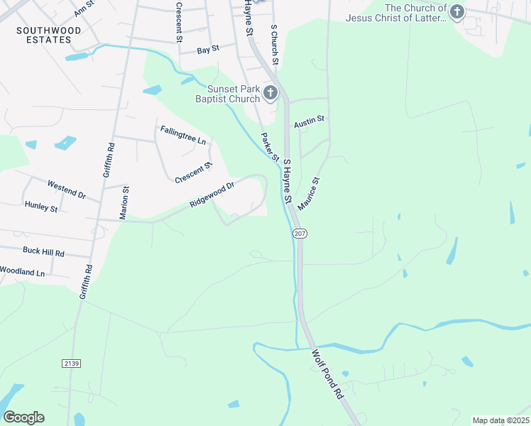 map of restaurants, bars, coffee shops, grocery stores, and more near 415 Ridgewood Drive in Monroe
