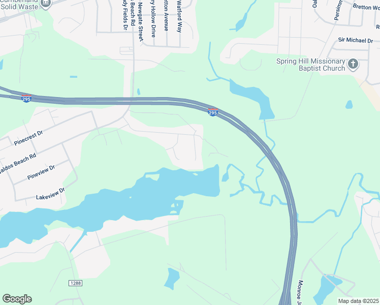 map of restaurants, bars, coffee shops, grocery stores, and more near Camp Tom Upchurch Road in Fayetteville