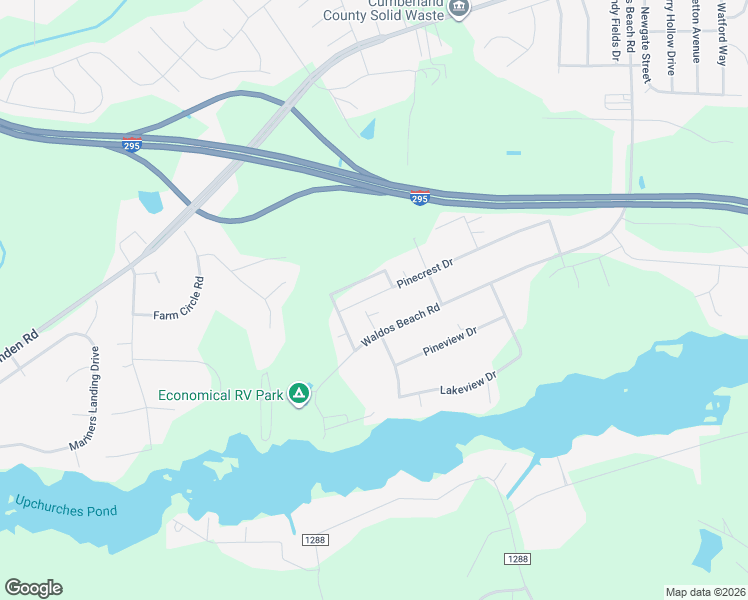 map of restaurants, bars, coffee shops, grocery stores, and more near 2773 Pinecrest Drive in Fayetteville