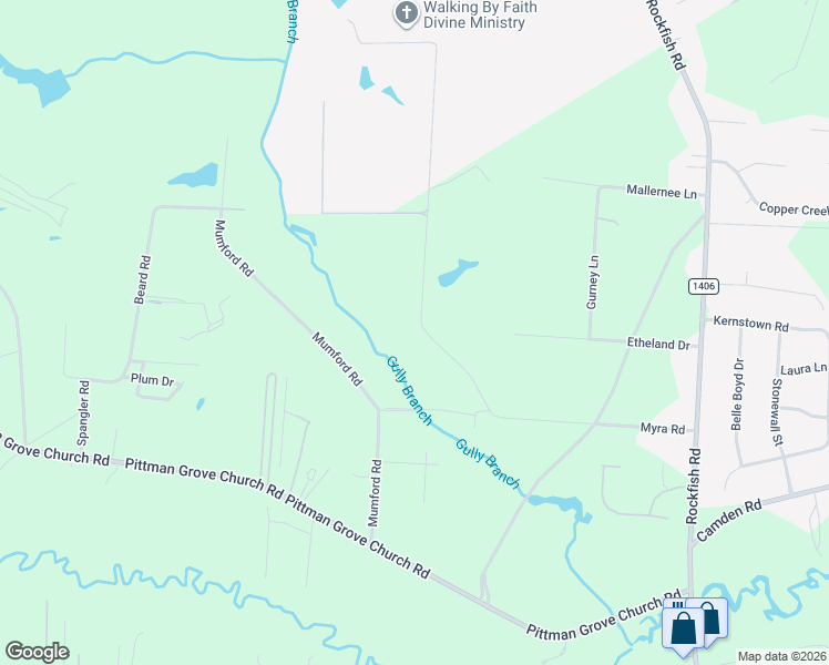 map of restaurants, bars, coffee shops, grocery stores, and more near 533-799 Myra Rd in Raeford
