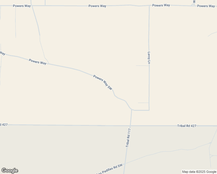 map of restaurants, bars, coffee shops, grocery stores, and more near Powers Way Southwest in Albuquerque