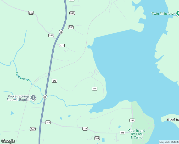 map of restaurants, bars, coffee shops, grocery stores, and more near 24 Elks Landing Drive in Iuka