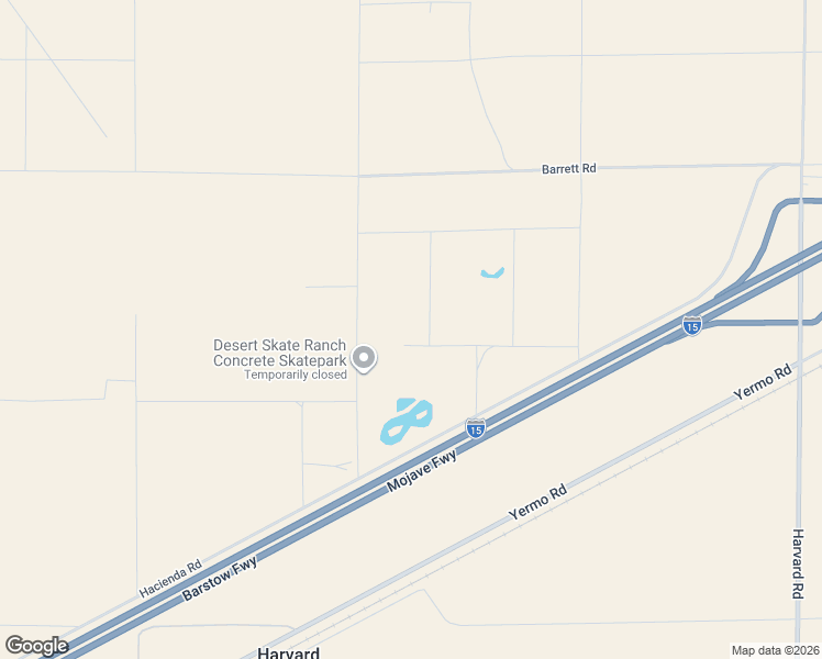 map of restaurants, bars, coffee shops, grocery stores, and more near 39070 Yucca Road in Yermo