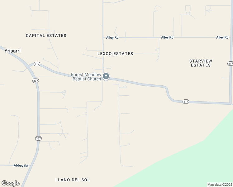 map of restaurants, bars, coffee shops, grocery stores, and more near 10 Moon Ranch Road in Tijeras