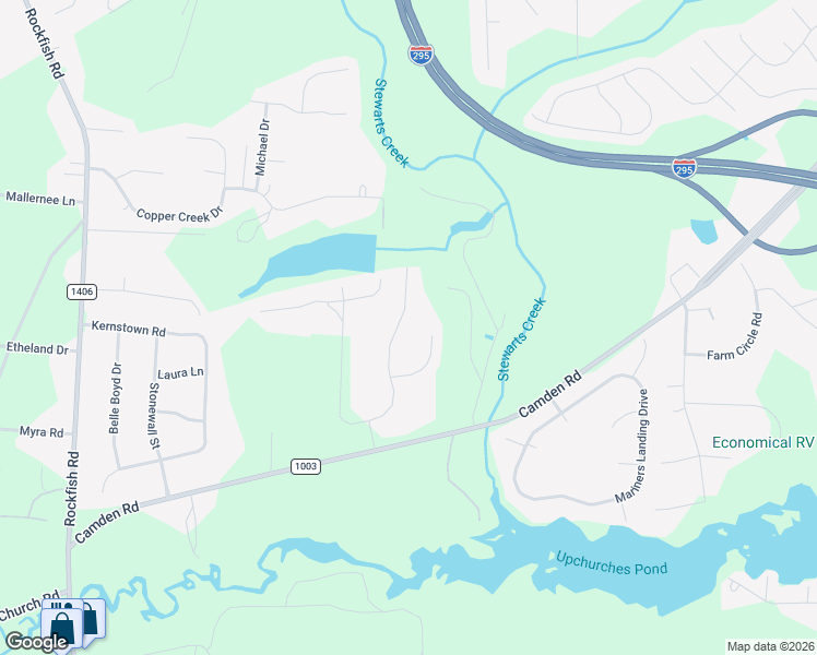 map of restaurants, bars, coffee shops, grocery stores, and more near 159 Hickman Court in Raeford