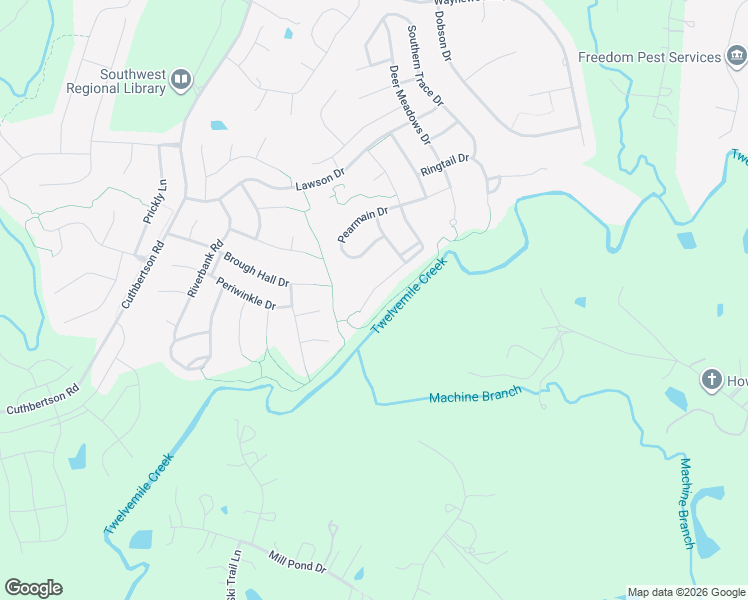 map of restaurants, bars, coffee shops, grocery stores, and more near 4331 Oxford Mill Road in Waxhaw