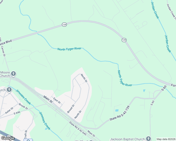map of restaurants, bars, coffee shops, grocery stores, and more near 168 North Street in Wellford
