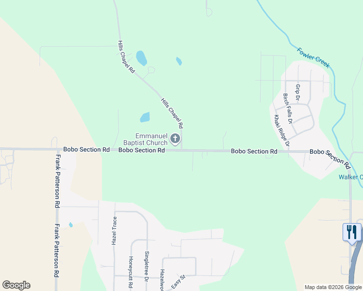 map of restaurants, bars, coffee shops, grocery stores, and more near 111 Hills Chapel Road in Hazel Green