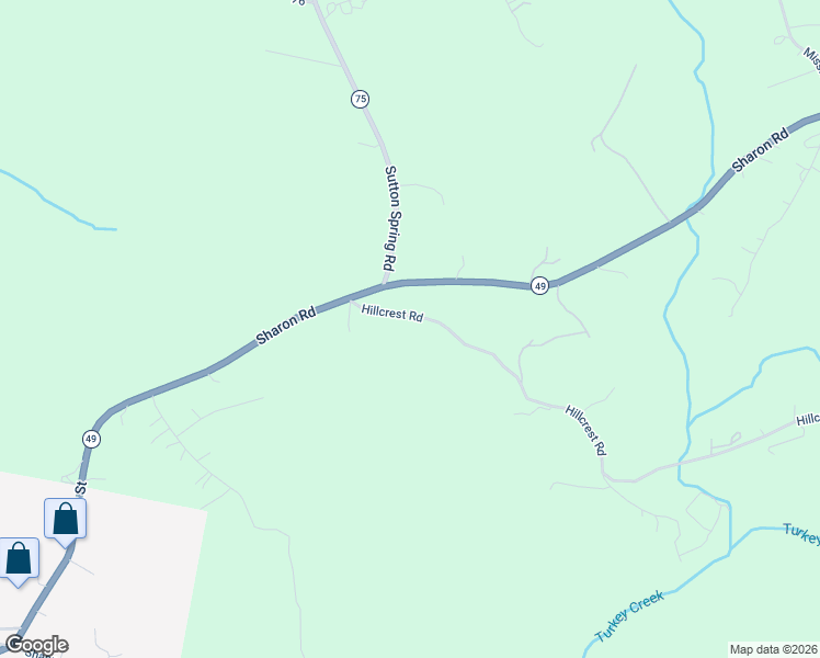 map of restaurants, bars, coffee shops, grocery stores, and more near 3009 Hillcrest Road in York