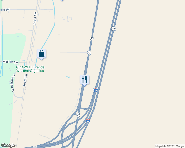 map of restaurants, bars, coffee shops, grocery stores, and more near 9110 Broadway Blvd SE in Albuquerque