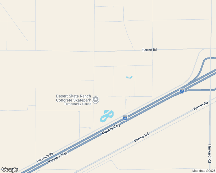 map of restaurants, bars, coffee shops, grocery stores, and more near 39070 Yucca Road in Yermo