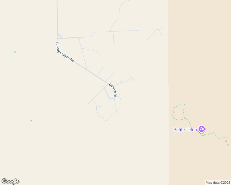 map of restaurants, bars, coffee shops, grocery stores, and more near Canyon Drive in Canyon