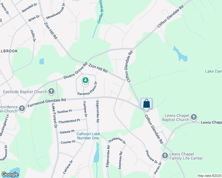 map of restaurants, bars, coffee shops, grocery stores, and more near 508 West Calhoun Crossing Court in Spartanburg