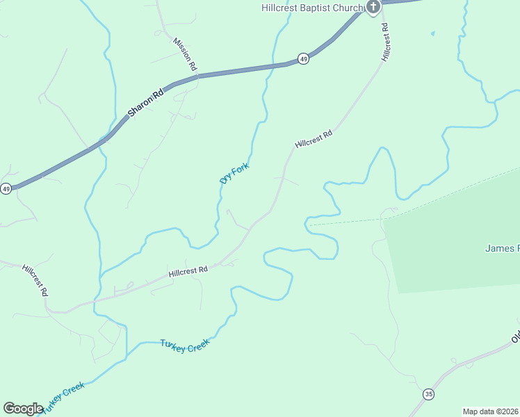 map of restaurants, bars, coffee shops, grocery stores, and more near 2411 Hillcrest Road in York