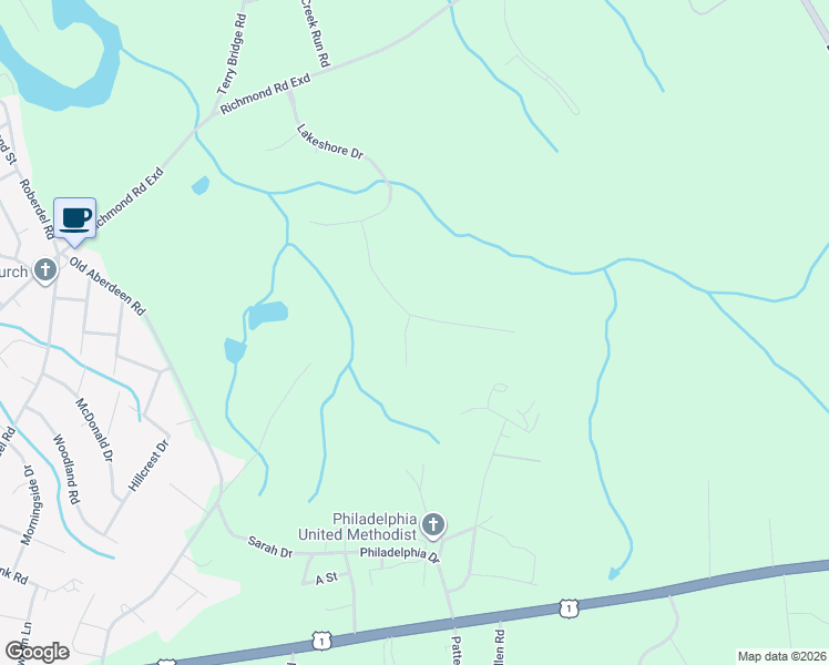 map of restaurants, bars, coffee shops, grocery stores, and more near 113 Payton Court in Rockingham