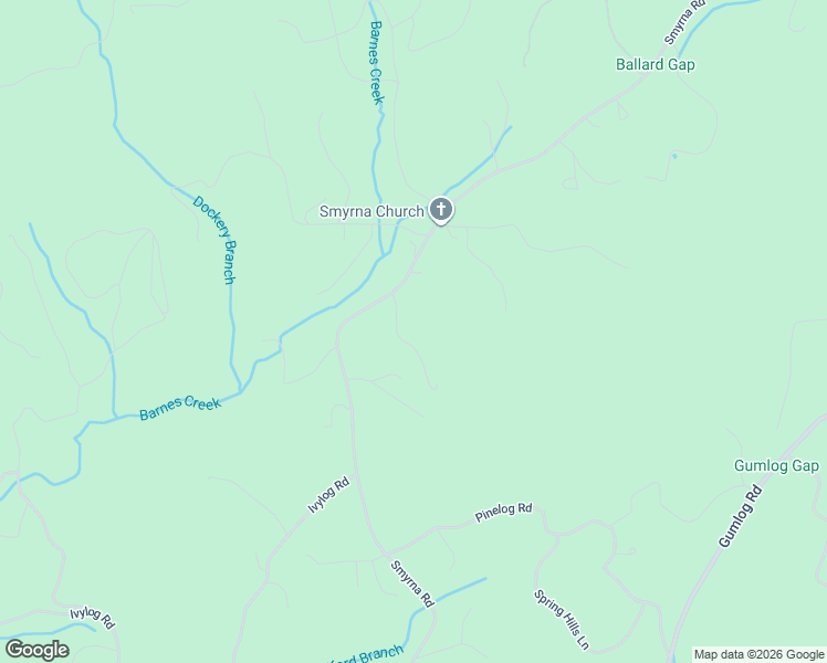 map of restaurants, bars, coffee shops, grocery stores, and more near 57 King Place in Young Harris