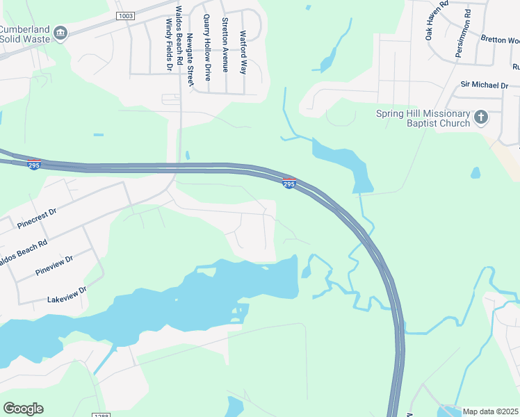 map of restaurants, bars, coffee shops, grocery stores, and more near Camp Tom Upchurch Road in Fayetteville