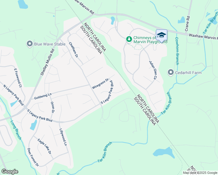 map of restaurants, bars, coffee shops, grocery stores, and more near 4278 Wiregrass Drive in Indian Land