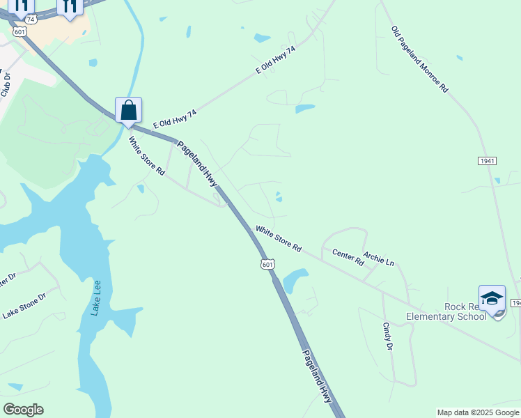 map of restaurants, bars, coffee shops, grocery stores, and more near 1945 Slippery Rock Lane in Monroe