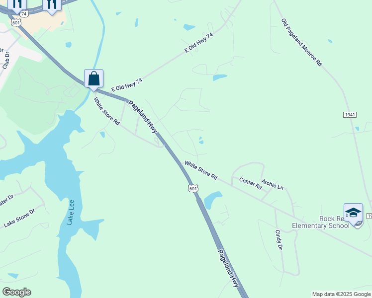 map of restaurants, bars, coffee shops, grocery stores, and more near 1941 Slippery Rock Lane in Monroe