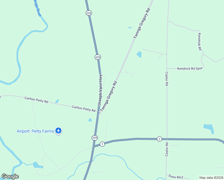 map of restaurants, bars, coffee shops, grocery stores, and more near 2920 Tennga Gregory Road in Crandall