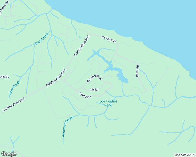 map of restaurants, bars, coffee shops, grocery stores, and more near 120 Blackheath Drive in New Bern