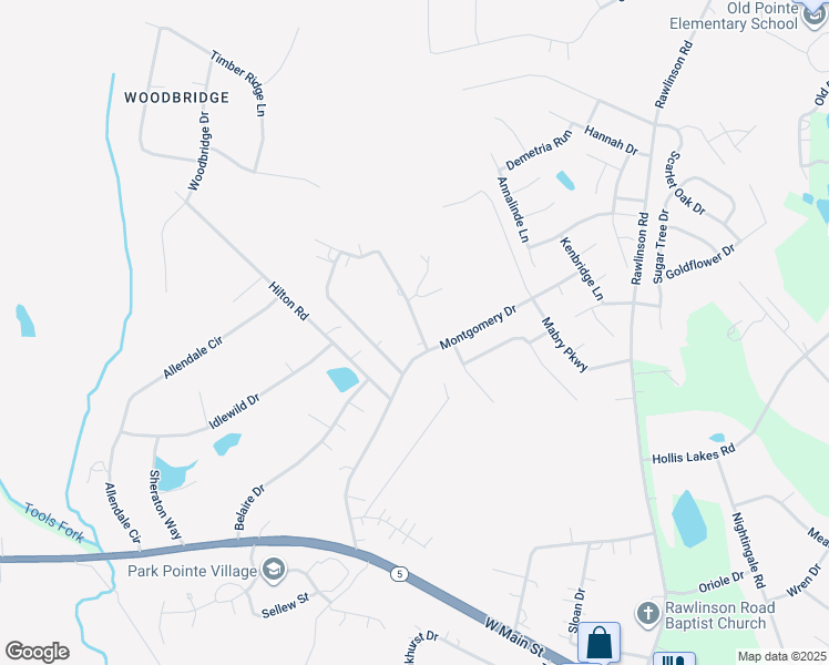 map of restaurants, bars, coffee shops, grocery stores, and more near 3119 Cedarvale Road in Rock Hill