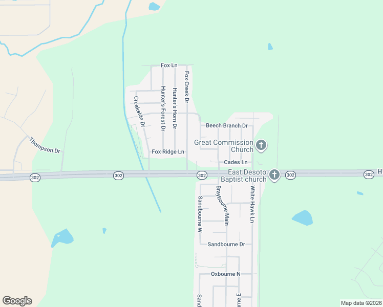 map of restaurants, bars, coffee shops, grocery stores, and more near 7078 Fox Creek Drive in Olive Branch