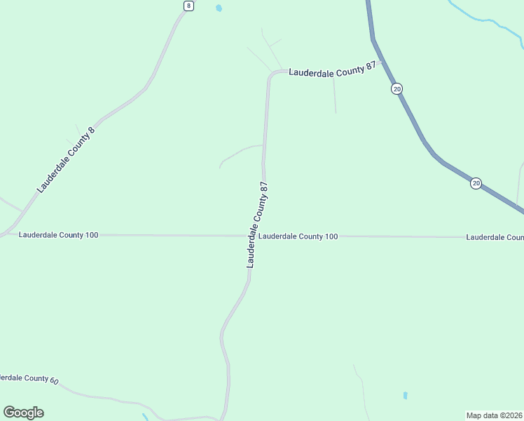 map of restaurants, bars, coffee shops, grocery stores, and more near 6334 Lauderdale County 87 in Waterloo