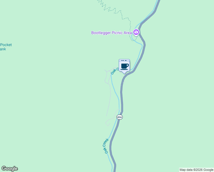 map of restaurants, bars, coffee shops, grocery stores, and more near 135 Junipine Circle in Sedona