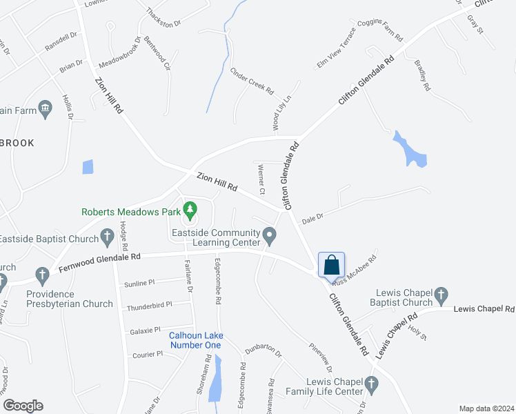 map of restaurants, bars, coffee shops, grocery stores, and more near 674 Zion Hill Road in Spartanburg