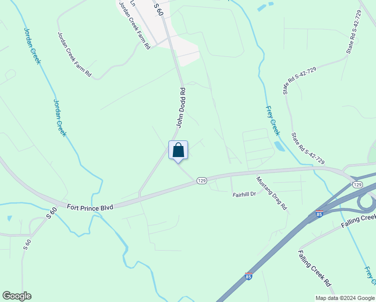 map of restaurants, bars, coffee shops, grocery stores, and more near Mary High Drive in Wellford