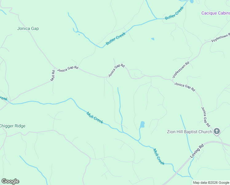map of restaurants, bars, coffee shops, grocery stores, and more near 6044 Dowd Road in Morganton