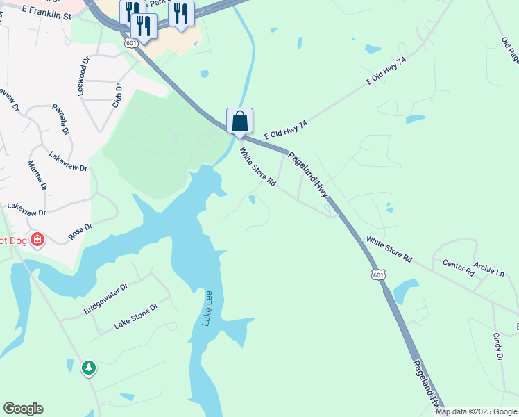 map of restaurants, bars, coffee shops, grocery stores, and more near 1730 Lesa Lin Drive in Monroe