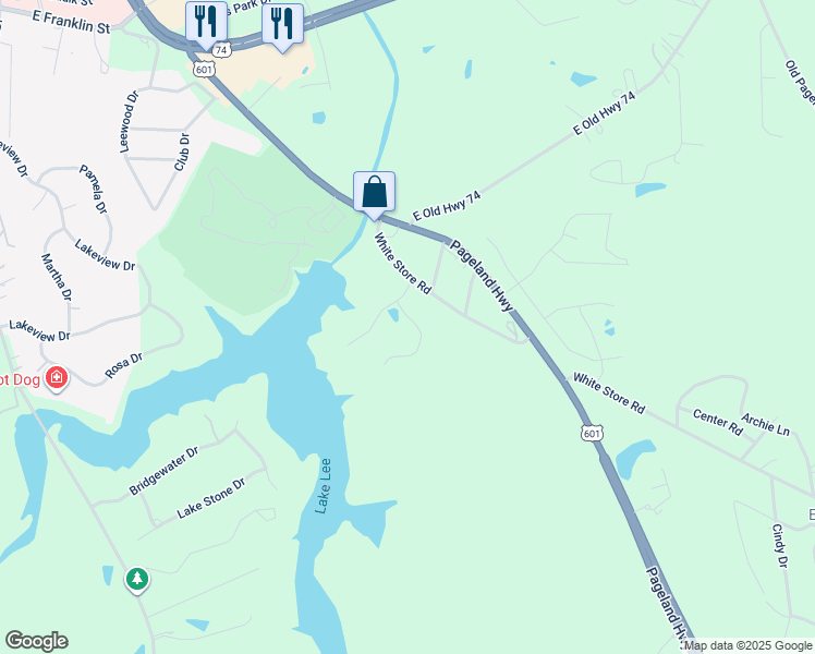 map of restaurants, bars, coffee shops, grocery stores, and more near 1730 Lesa Lin Drive in Monroe