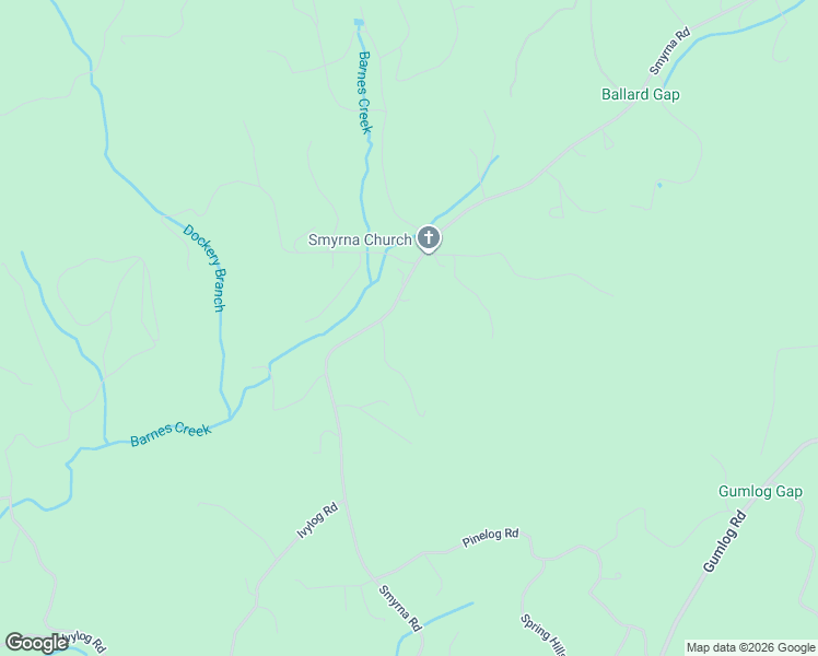 map of restaurants, bars, coffee shops, grocery stores, and more near 57 King Place in Young Harris