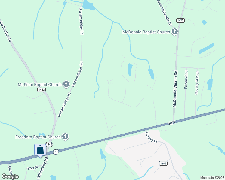 map of restaurants, bars, coffee shops, grocery stores, and more near 194 Beane Run in Rockingham
